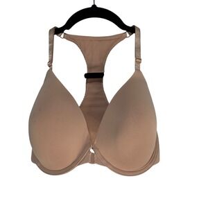 Victoria's Secret 32DDD T Shirt Bra Racerback Lightly Lined Beige Nude
